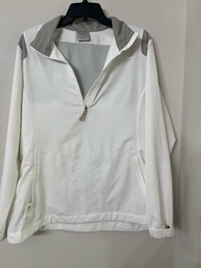 Nike Golf White Half Zip Men’s Pullover Long Sleeve Size XL Dri Fit